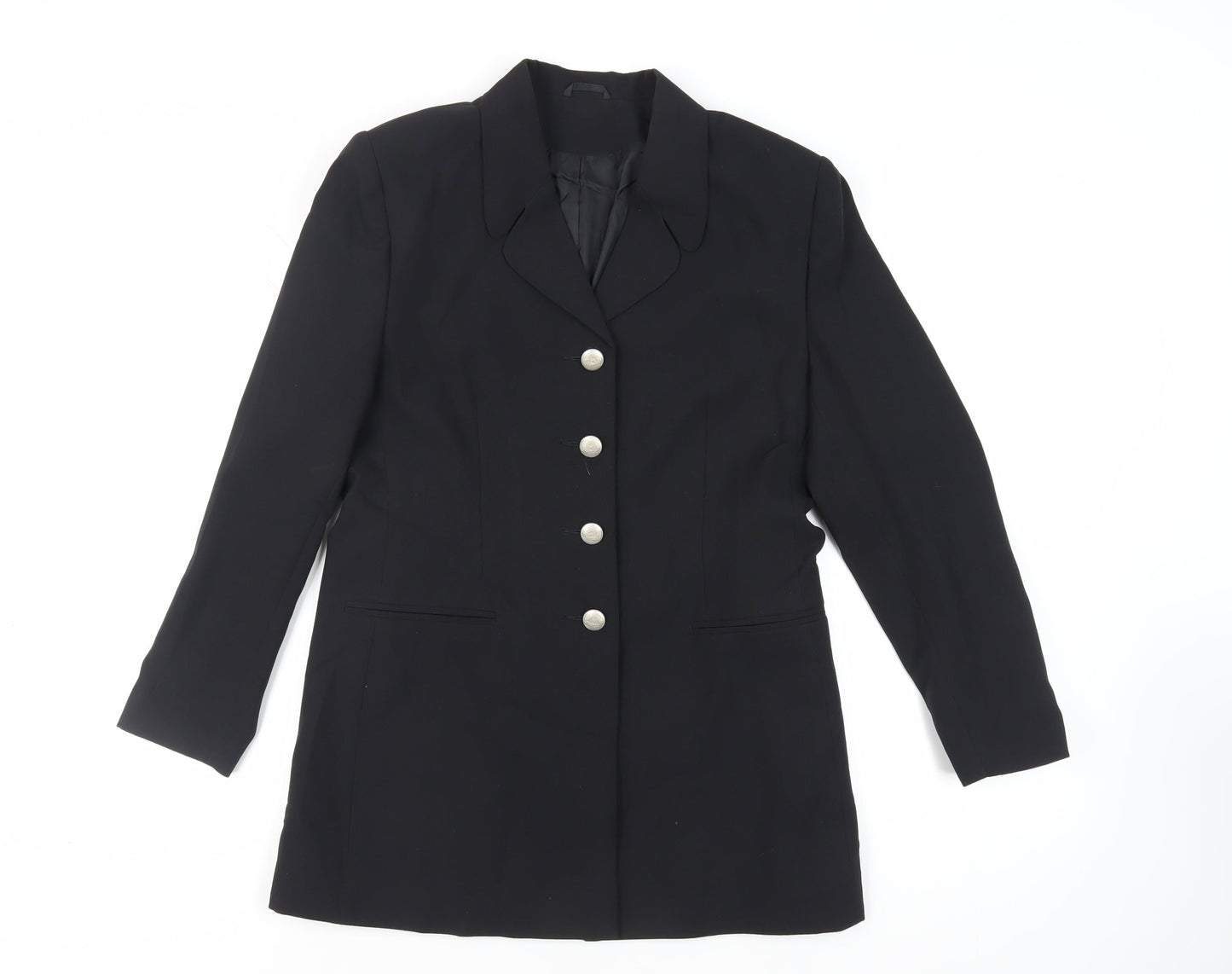 Womens UK Size 12 Classic Woman Black Jacket