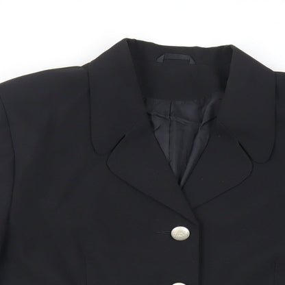 Womens UK Size 12 Classic Woman Black Jacket
