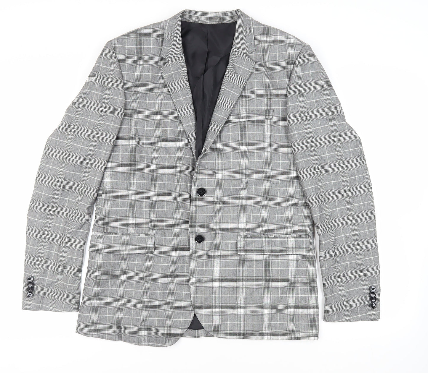 Mens UK Size 42 H&M Regular Grey Suit Jacket