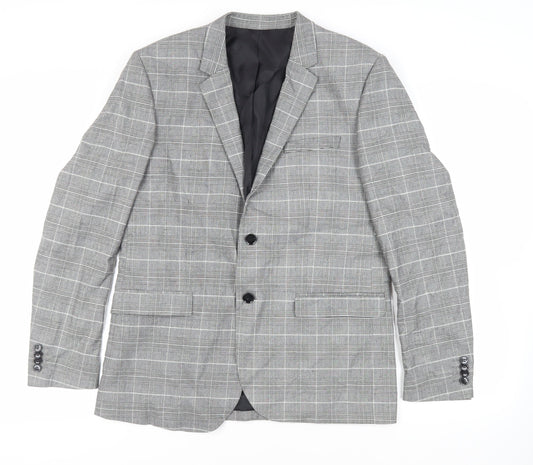 Mens UK Size 42 H&M Regular Grey Suit Jacket