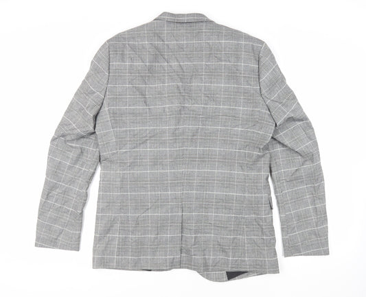 Mens UK Size 42 H&M Regular Grey Suit Jacket