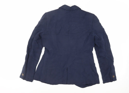 Womens UK Size 10 H&M Blue Jacket