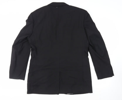Mens UK Size 42 Karl Jackson Regular Black Suit Tuxedo