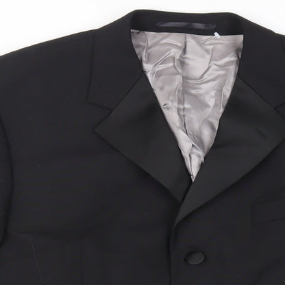 Mens UK Size 42 Karl Jackson Regular Black Suit Tuxedo