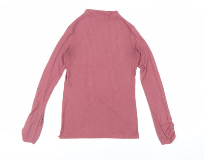 Womens UK Size 8 River Island Purple Basic T-Shirt