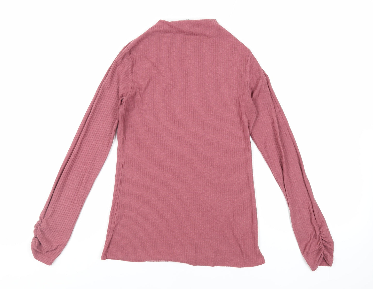 Womens UK Size 8 River Island Purple Basic T-Shirt