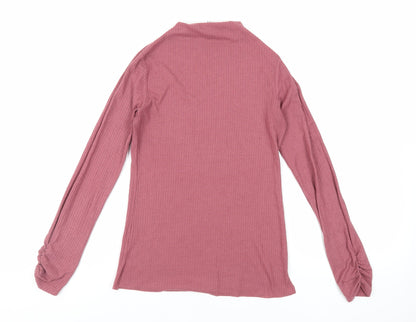 Womens UK Size 8 River Island Purple Basic T-Shirt