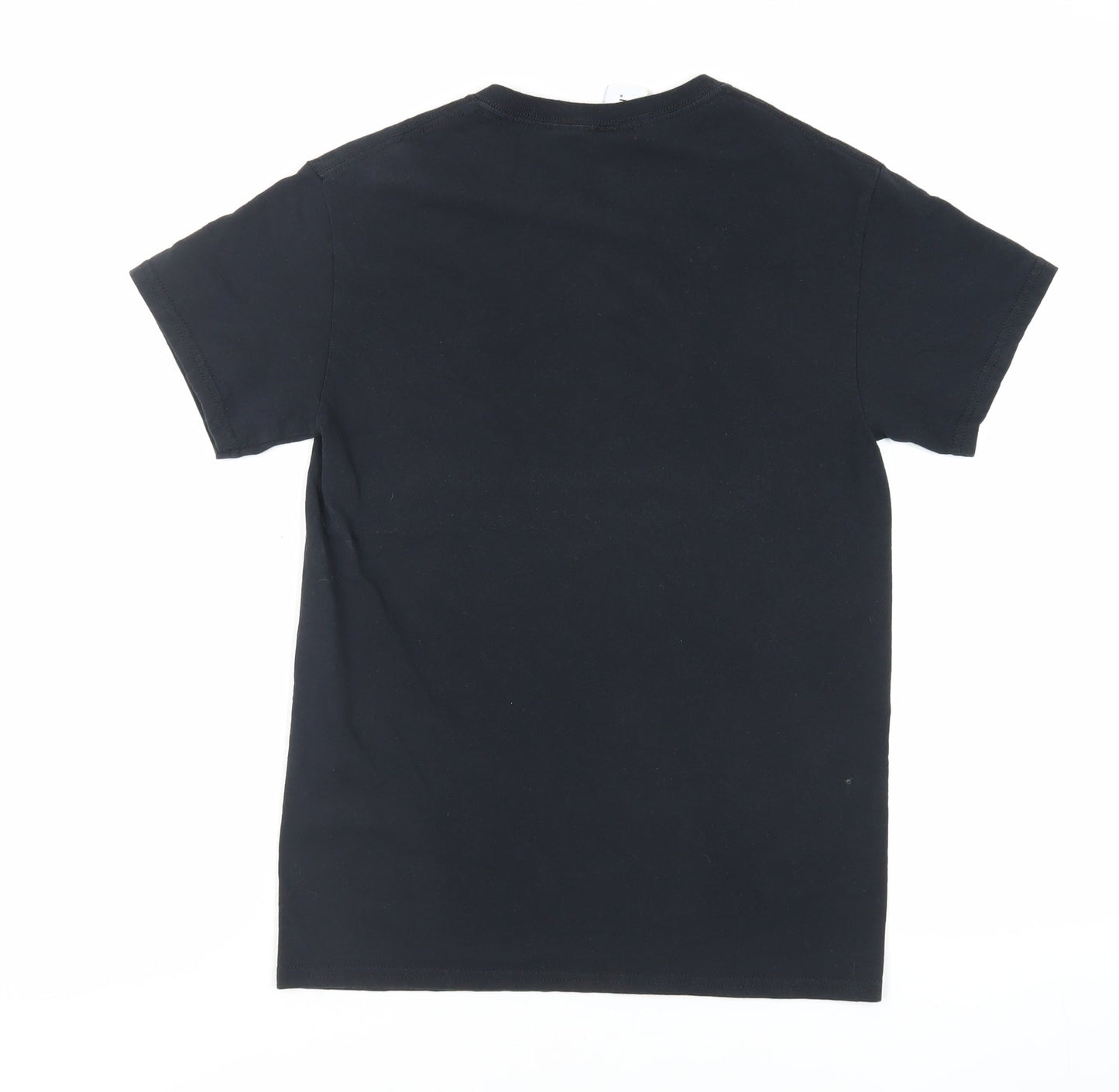 Womens UK Size S COLLUSION Black Basic T-Shirt