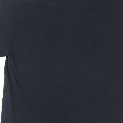 Womens UK Size S COLLUSION Black Basic T-Shirt