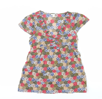 Womens UK Size 10 Monsoon Multicoloured Basic Blouse