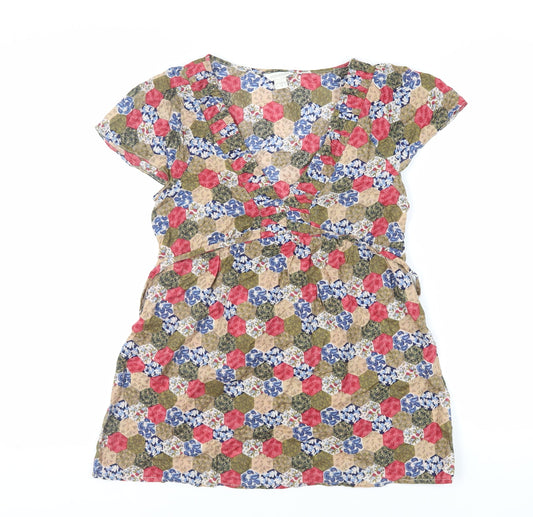Womens UK Size 10 Monsoon Multicoloured Basic Blouse