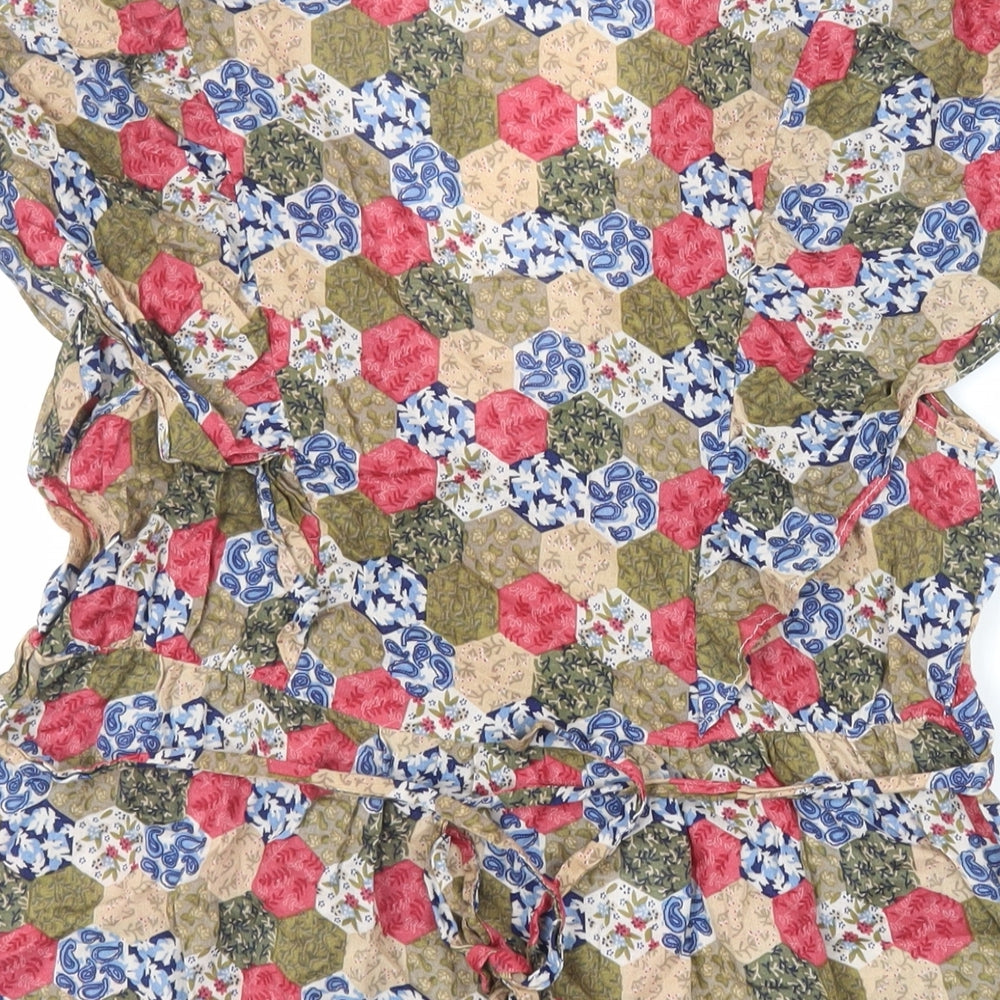 Womens UK Size 10 Monsoon Multicoloured Basic Blouse