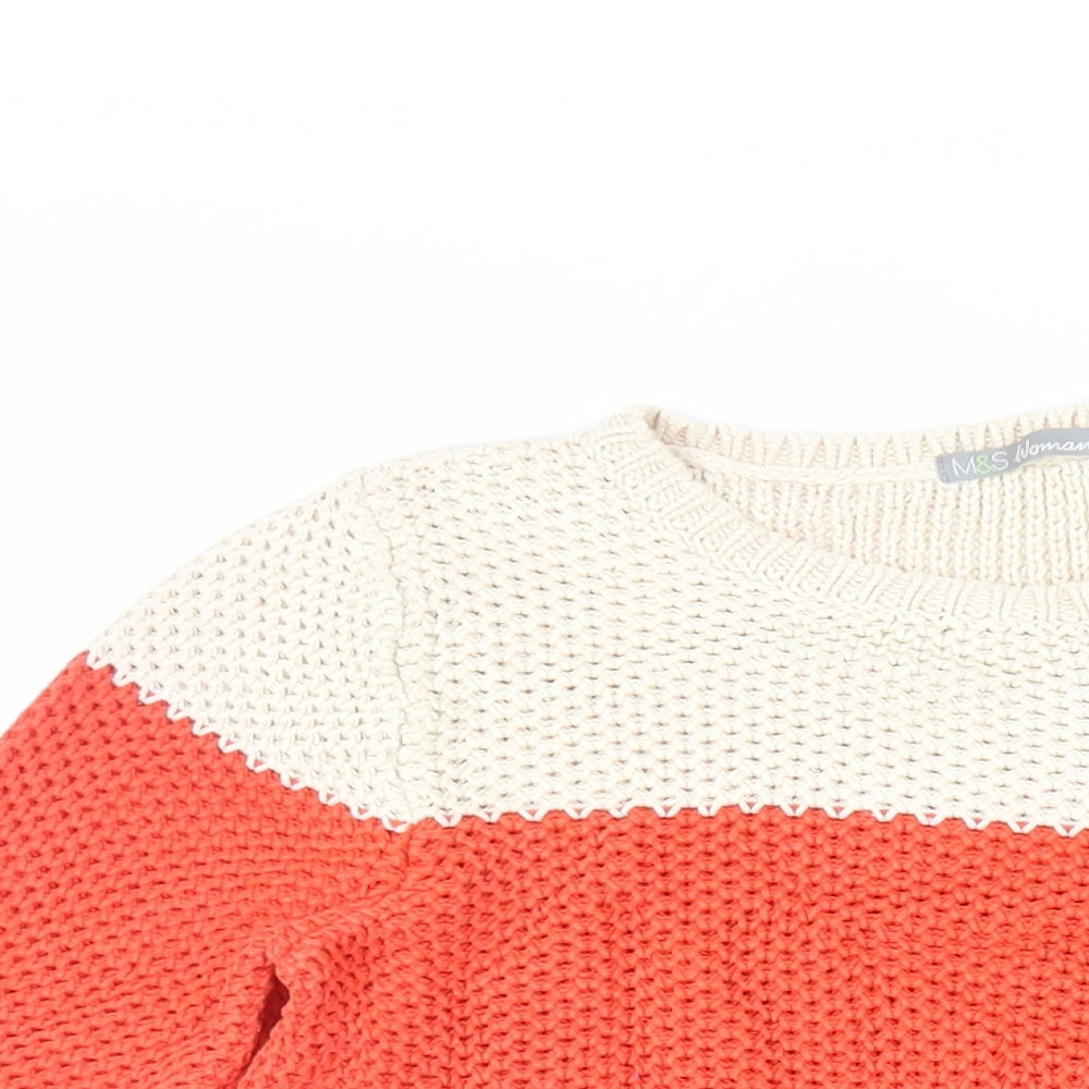 Womens UK Size 12 Marks and Spencer Red Pullover Jumper