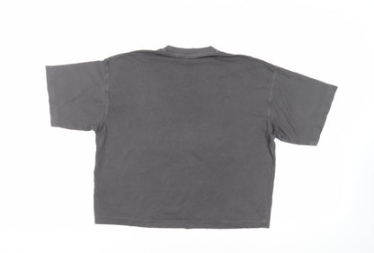 Womens UK Size XS Topshop Grey Basic T-Shirt