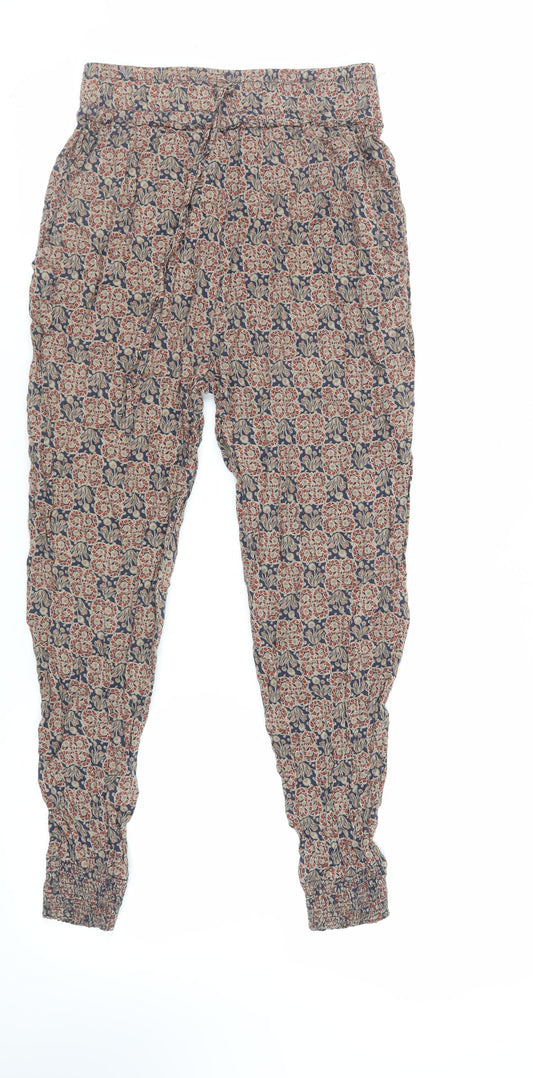 Womens UK Size S Zara Regular Fit  Brown Trousers