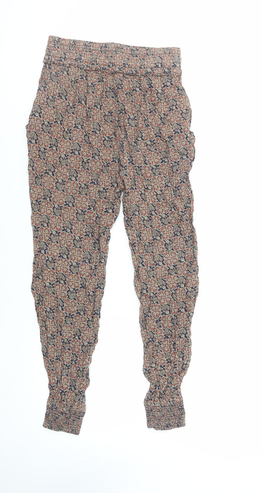 Womens UK Size S Zara Regular Fit  Brown Trousers