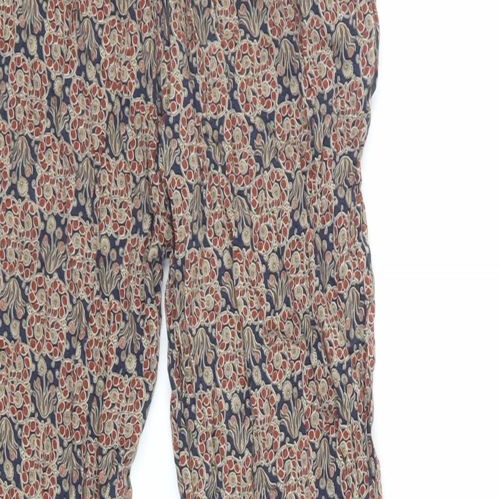 Womens UK Size S Zara Regular Fit  Brown Trousers