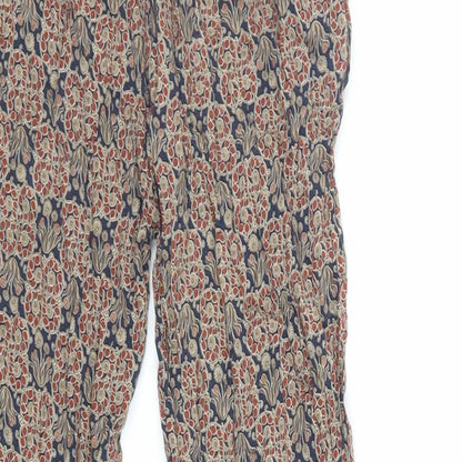 Womens UK Size S Zara Regular Fit  Brown Trousers