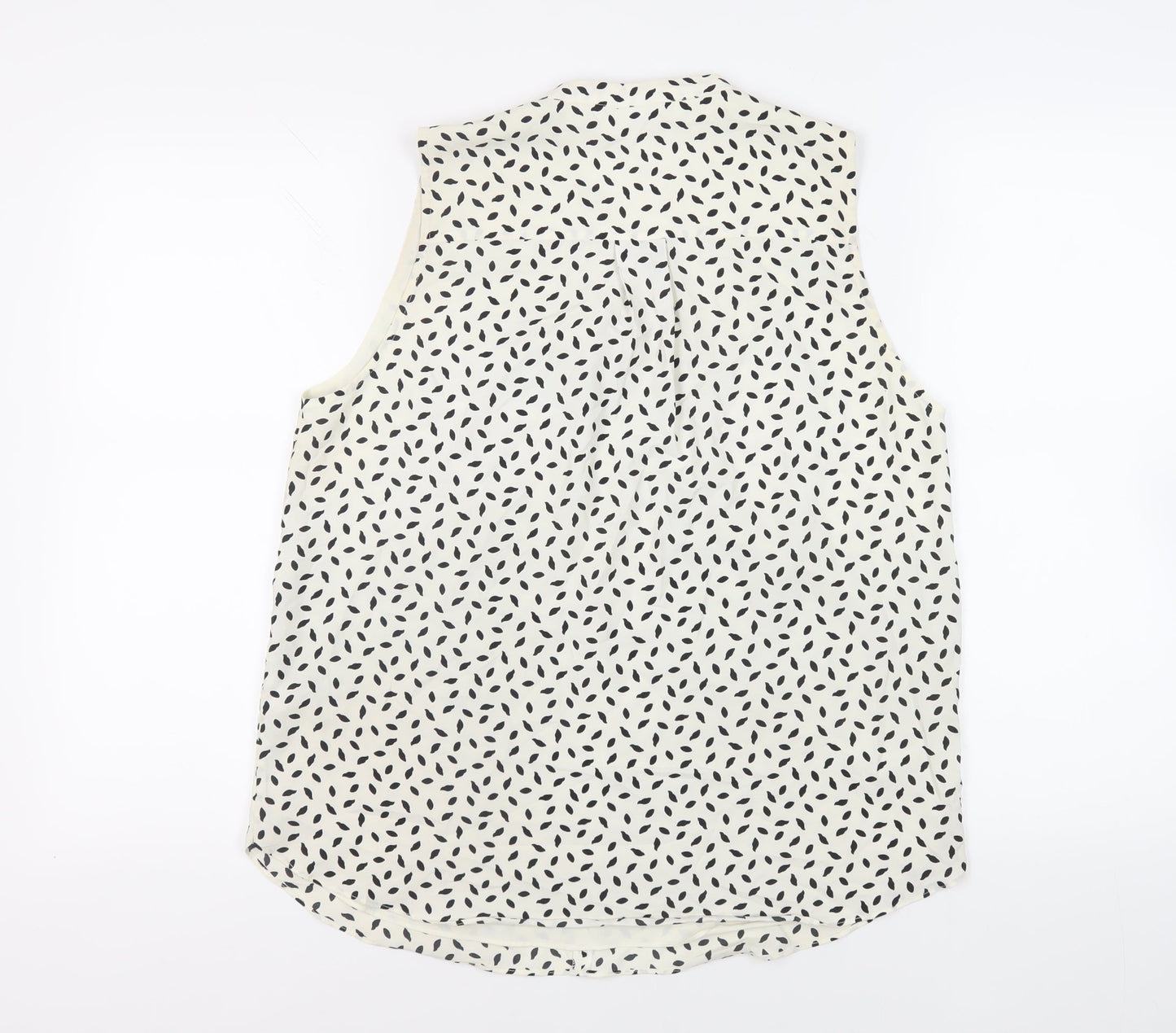 Womens UK Size 12 H&M Ivory Basic Blouse