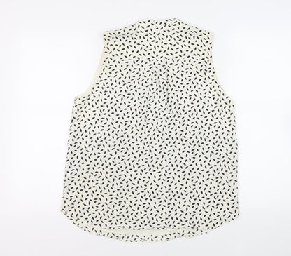 Womens UK Size 12 H&M Ivory Basic Blouse