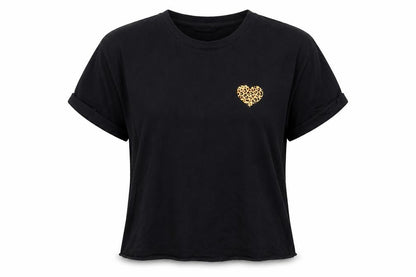 Womens UK Size 8 New Look Black Basic T-Shirt