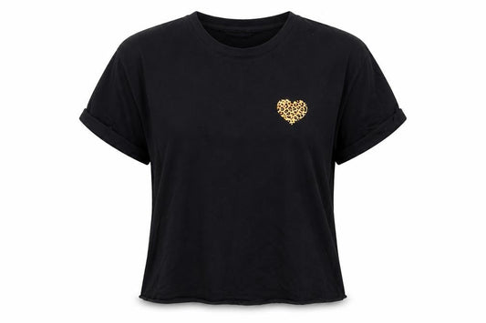 Womens UK Size 8 New Look Black Basic T-Shirt