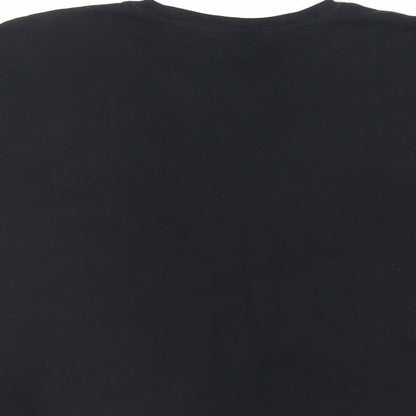 Womens UK Size 8 New Look Black Basic T-Shirt