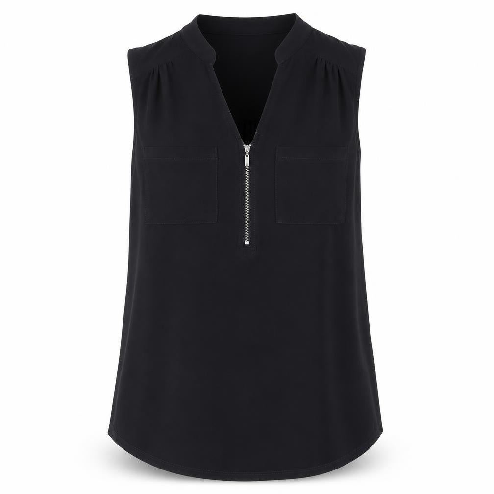 Womens UK Size S Wallis Black Basic Blouse
