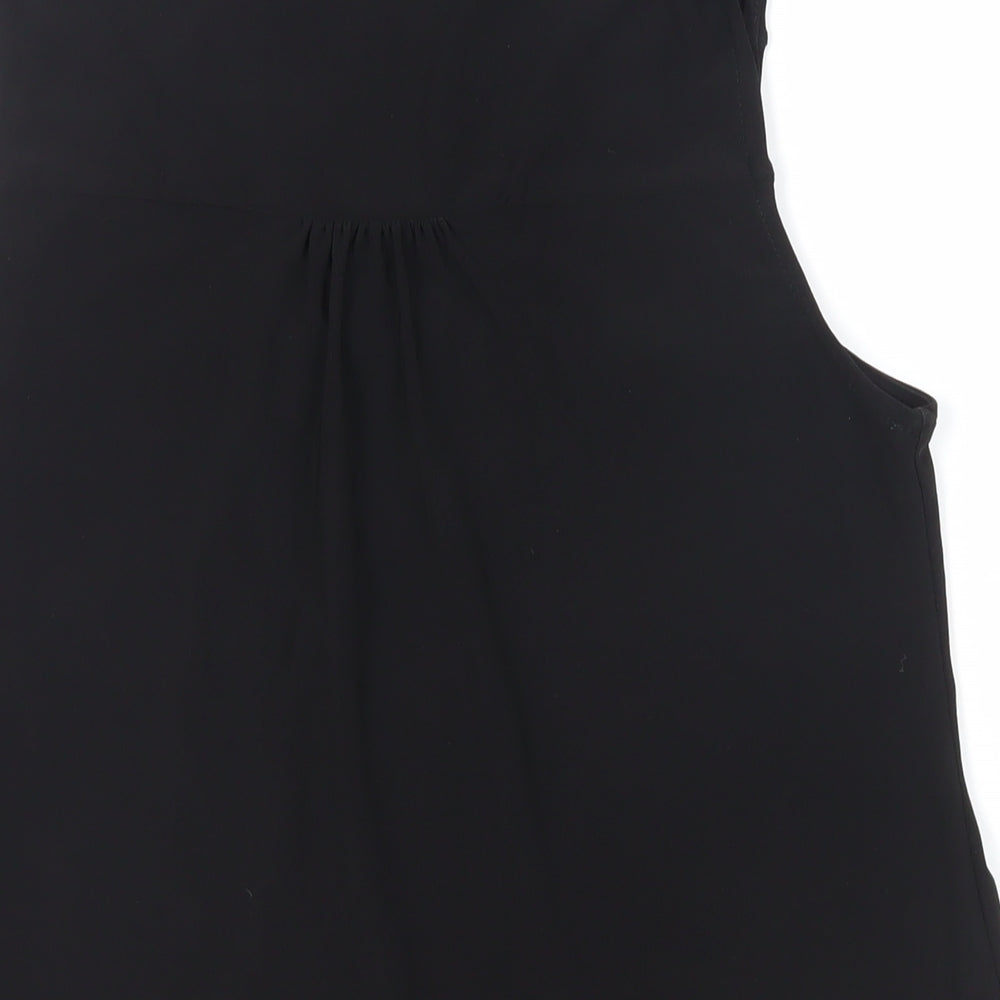 Womens UK Size S Wallis Black Basic Blouse