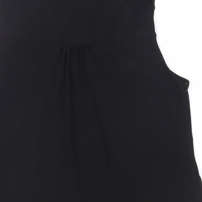 Womens UK Size S Wallis Black Basic Blouse