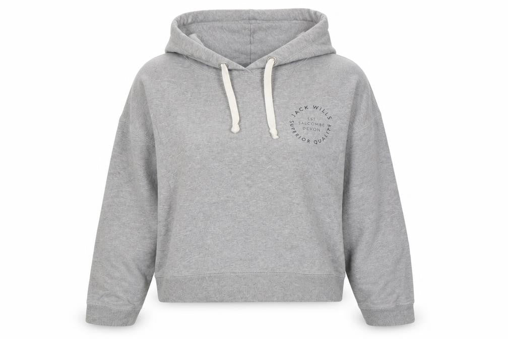 Womens UK Size 12 Jack Wills Grey Pullover Hoodie