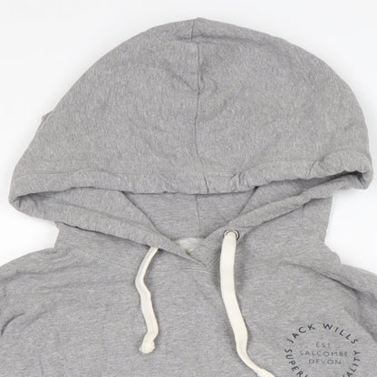 Womens UK Size 12 Jack Wills Grey Pullover Hoodie