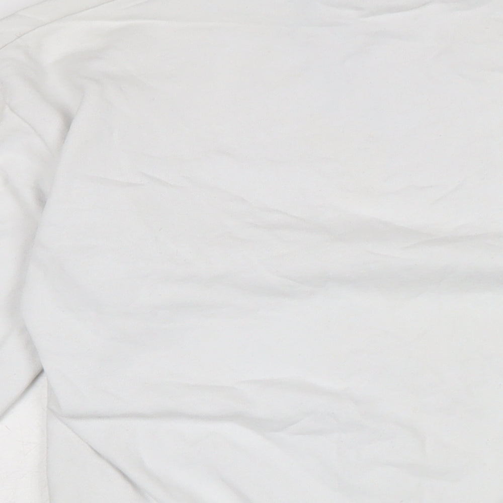 ellesse Womens White Cotton Pullover Sweatshirt Size 6