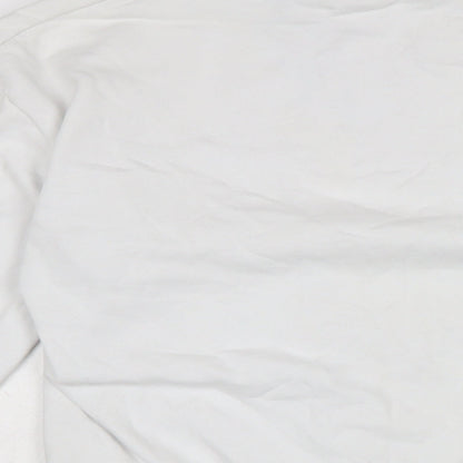 ellesse Womens White Cotton Pullover Sweatshirt Size 6