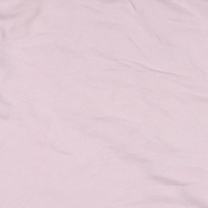 PRETTYLITTLETHING Womens Pink Cotton Pullover Sweatshirt Size S