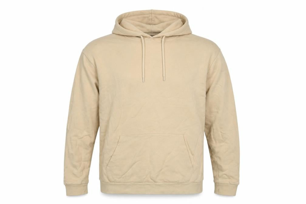 Mens UK Size L Topman Beige Pullover Hoodie