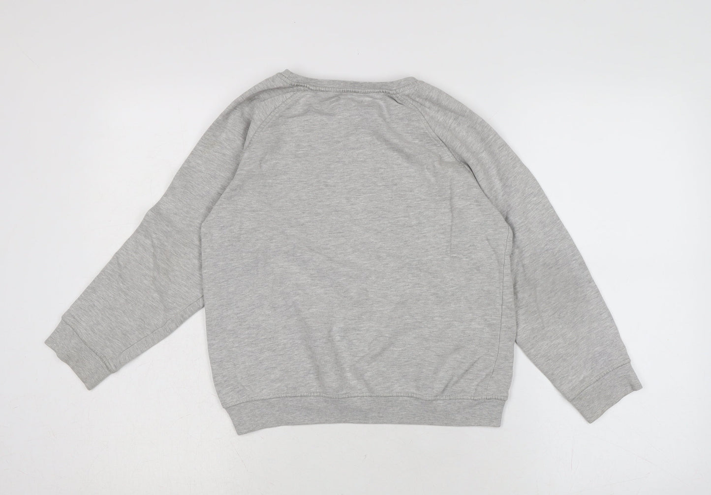 NEXT Girls Grey Cotton Pullover Sweatshirt Size 11-12 Years