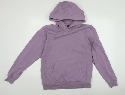 ONLY & SONS Womens Purple Cotton Pullover Hoodie Size L