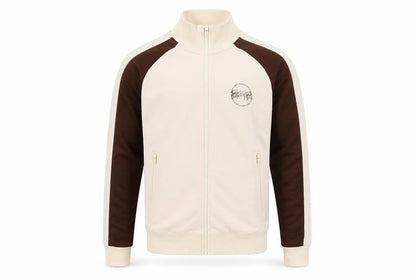 project paris Mens Ivory Mock Neck Polyester Full Zip Jumper Size S Long Sleeve