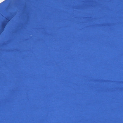 Cargo Quay Womens Blue Cotton Pullover Sweatshirt Size L