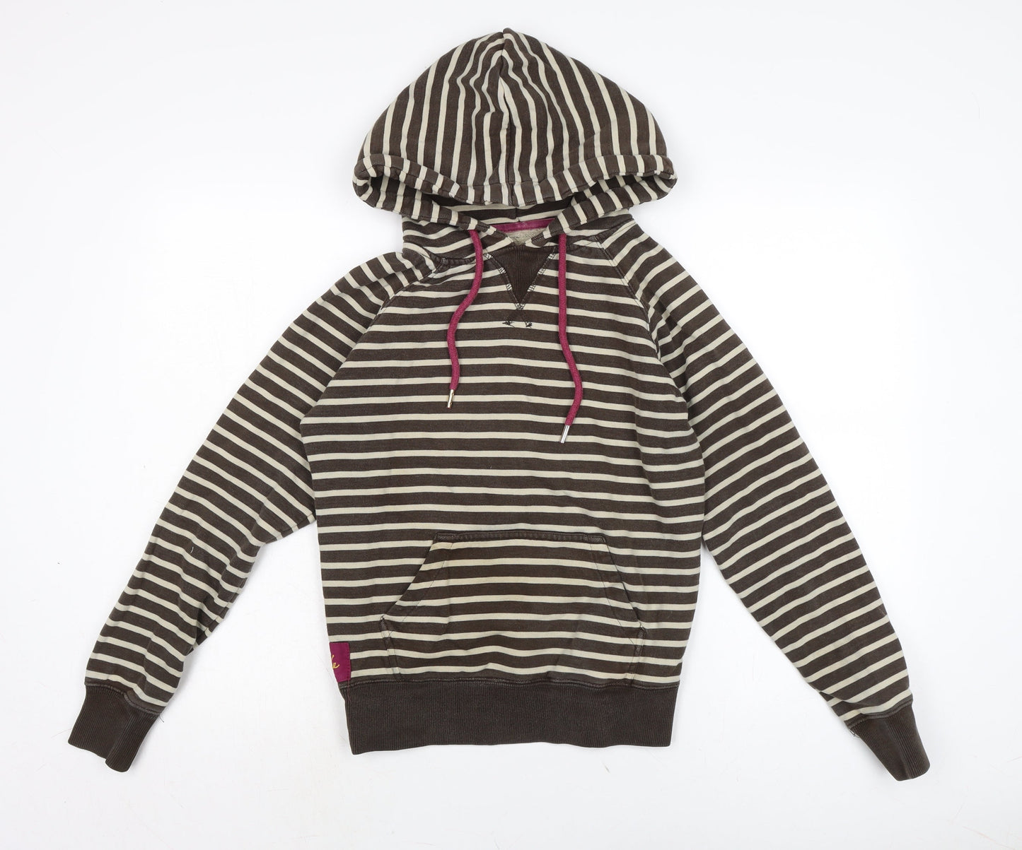 Joule Clothing Womens Brown Cotton Pullover Hoodie Size 8