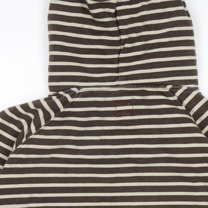 Joule Clothing Womens Brown Cotton Pullover Hoodie Size 8