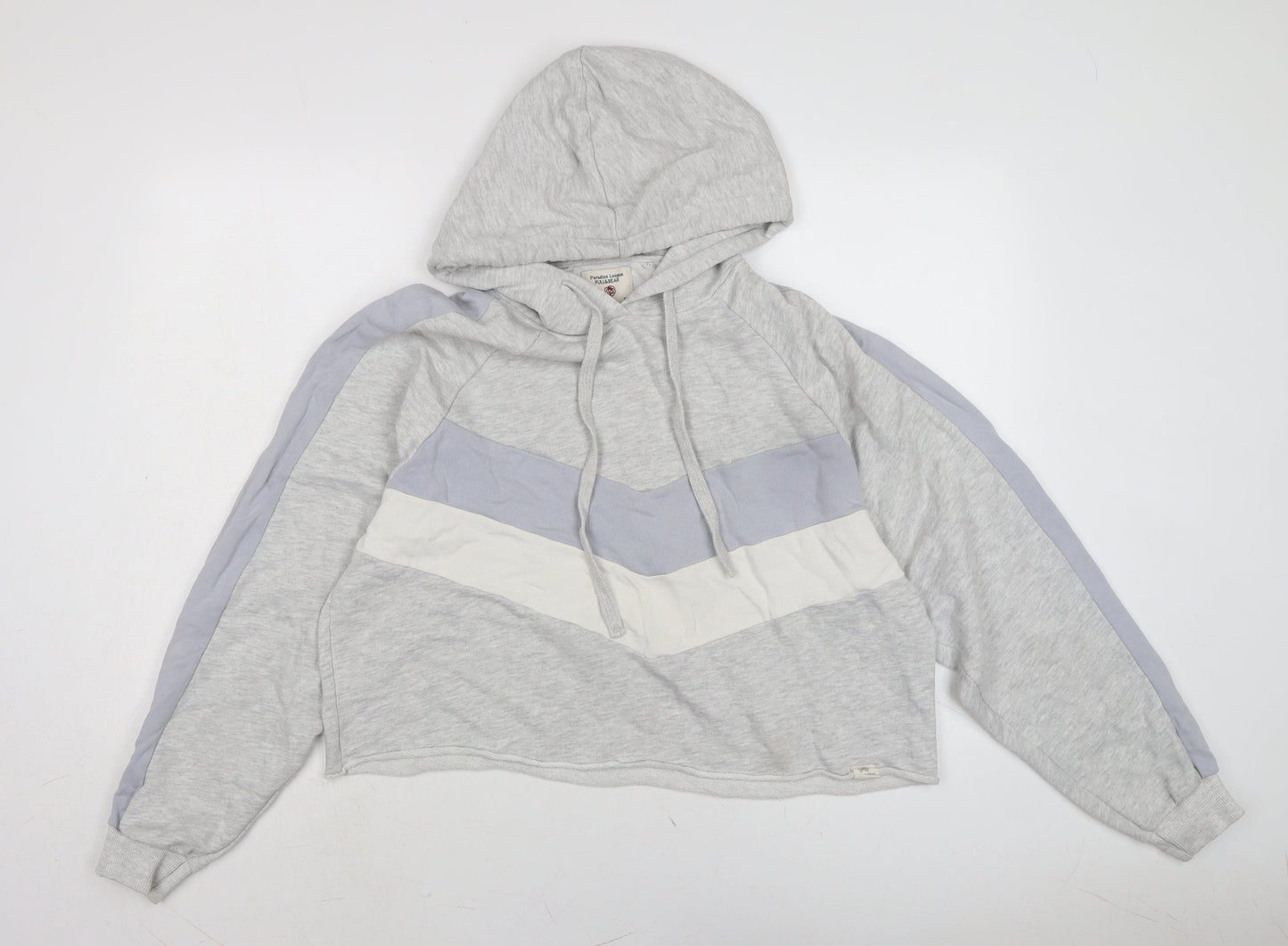 Womens UK Size M Pull&Bear Grey Pullover Hoodie