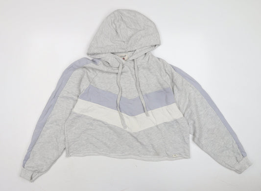 Womens UK Size M Pull&Bear Grey Pullover Hoodie