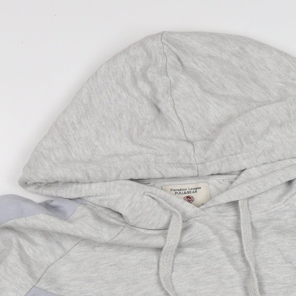 Womens UK Size M Pull&Bear Grey Pullover Hoodie
