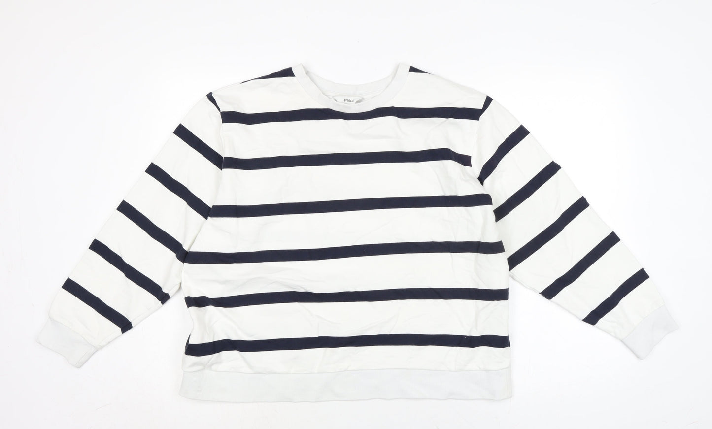 Womens UK Size L Marks and Spencer Ivory Pullover Sweatshirt