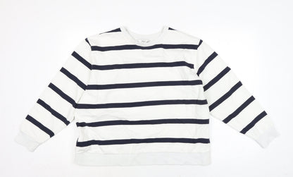 Womens UK Size L Marks and Spencer Ivory Pullover Sweatshirt
