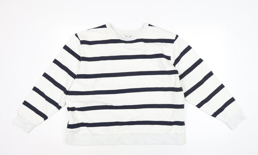 Womens UK Size L Marks and Spencer Ivory Pullover Sweatshirt