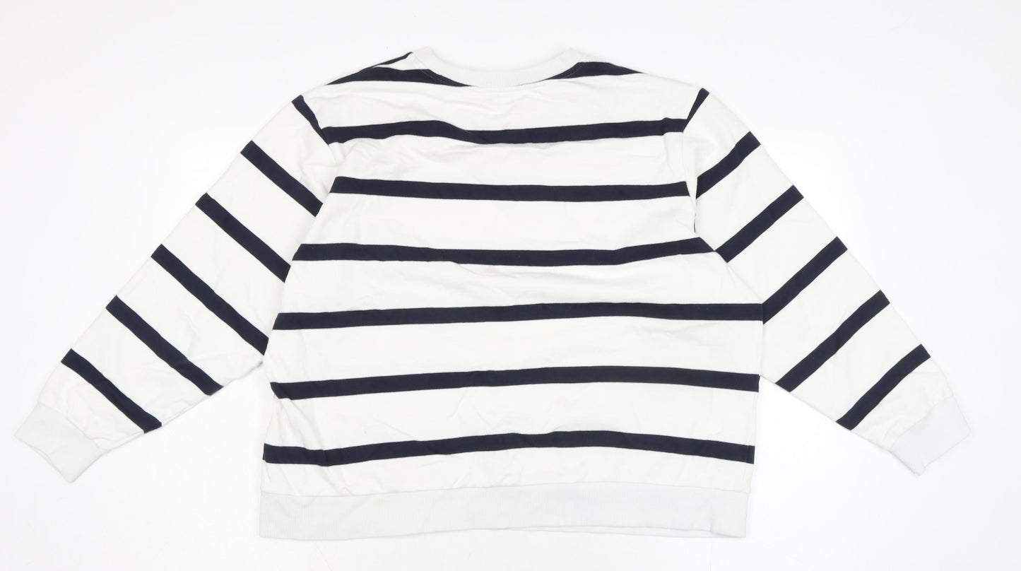 Womens UK Size L Marks and Spencer Ivory Pullover Sweatshirt