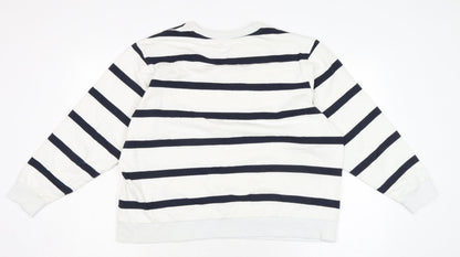 Womens UK Size L Marks and Spencer Ivory Pullover Sweatshirt
